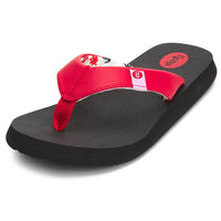 Floopi Women's Bella Yoga Mat Thong Sandal (Red/Anchor 518)