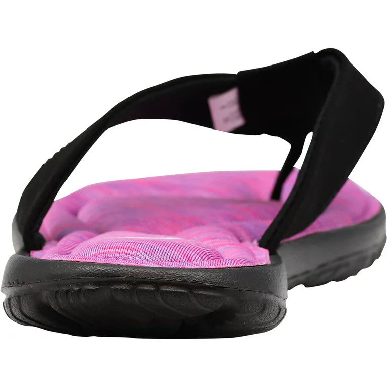 NORTY ladies Memory Foam Flip Flops, Fuchsia