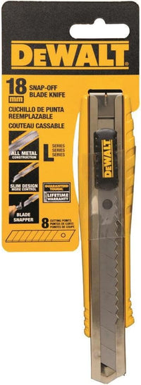 DEWALT Utility Knife, Heavy Duty Cutter with Snap-Off Blade, 18mm