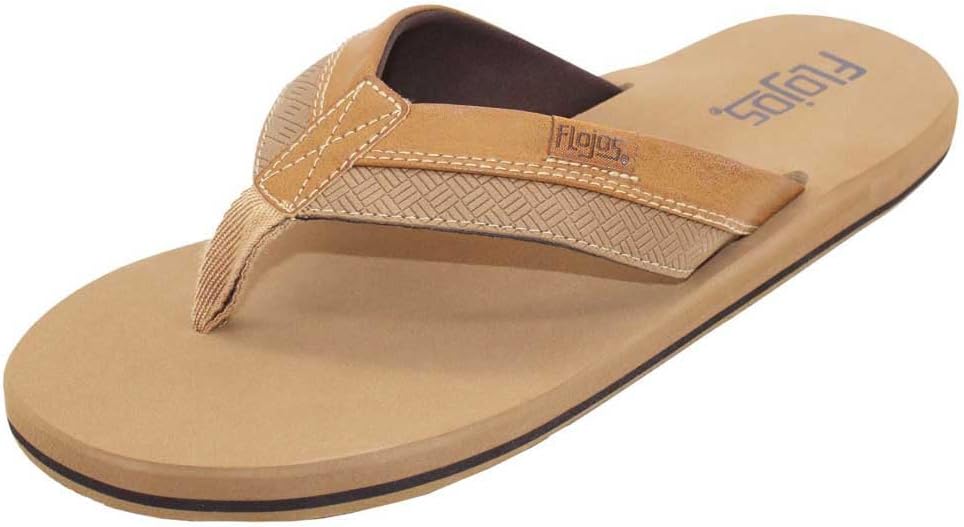 Flojos Ryan Tutone Strap with Arch support Men's Sandal - TAN (846)