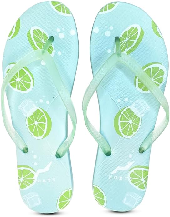 NORTY Women's Easy to Wear Casual EVA Flip Flop Sandal, Limes (22016A)