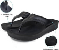 Aerothotic - Ostrya Thong Sandals For Women - Black (L0336)