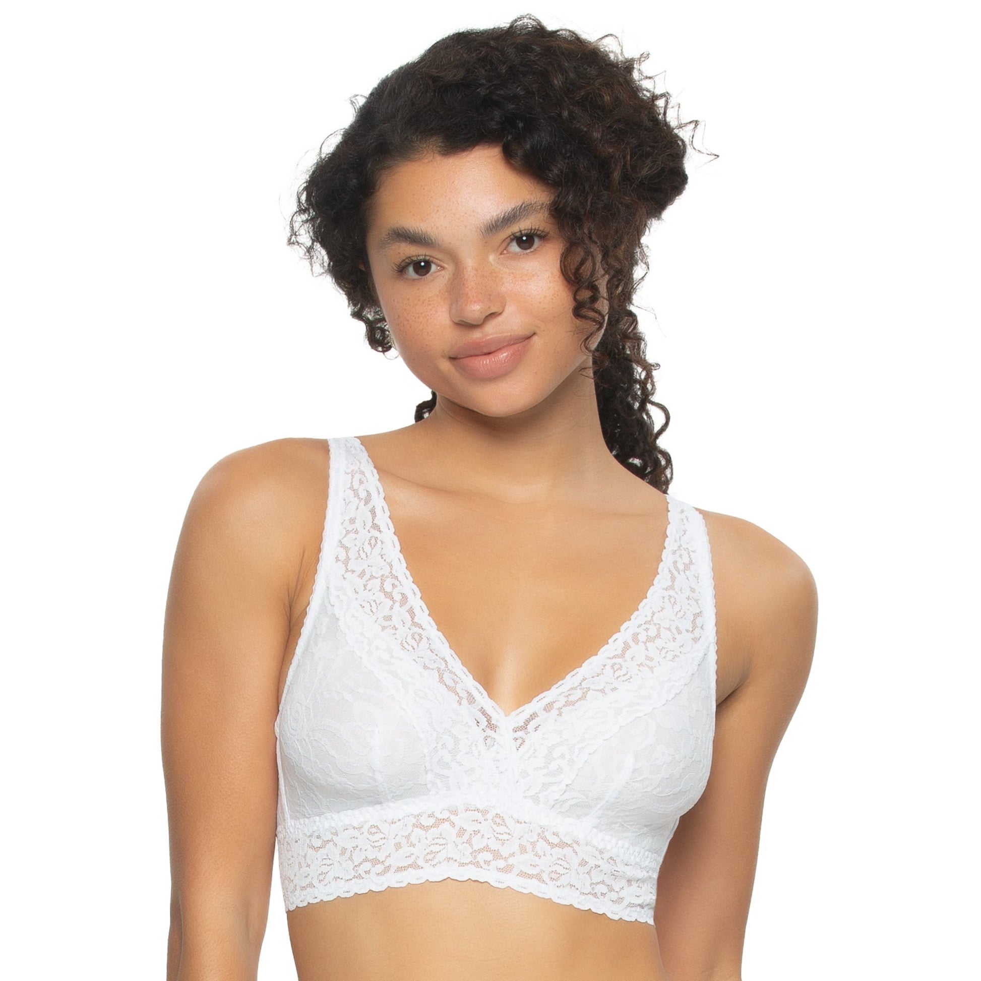 Felina Ladies Lace Bralette, Black/White (2-pack)