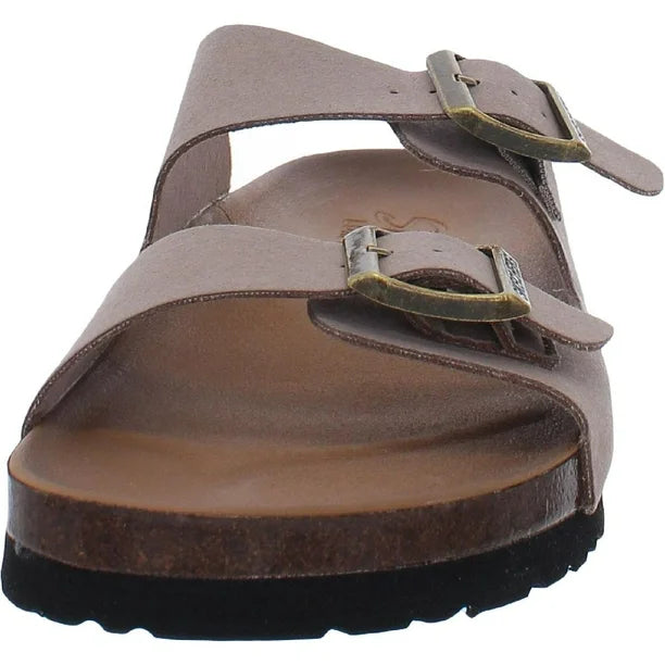 Skechers Ladie's Luxe Fresh Spirit Two Strap Granola Sandals, Taupe 9