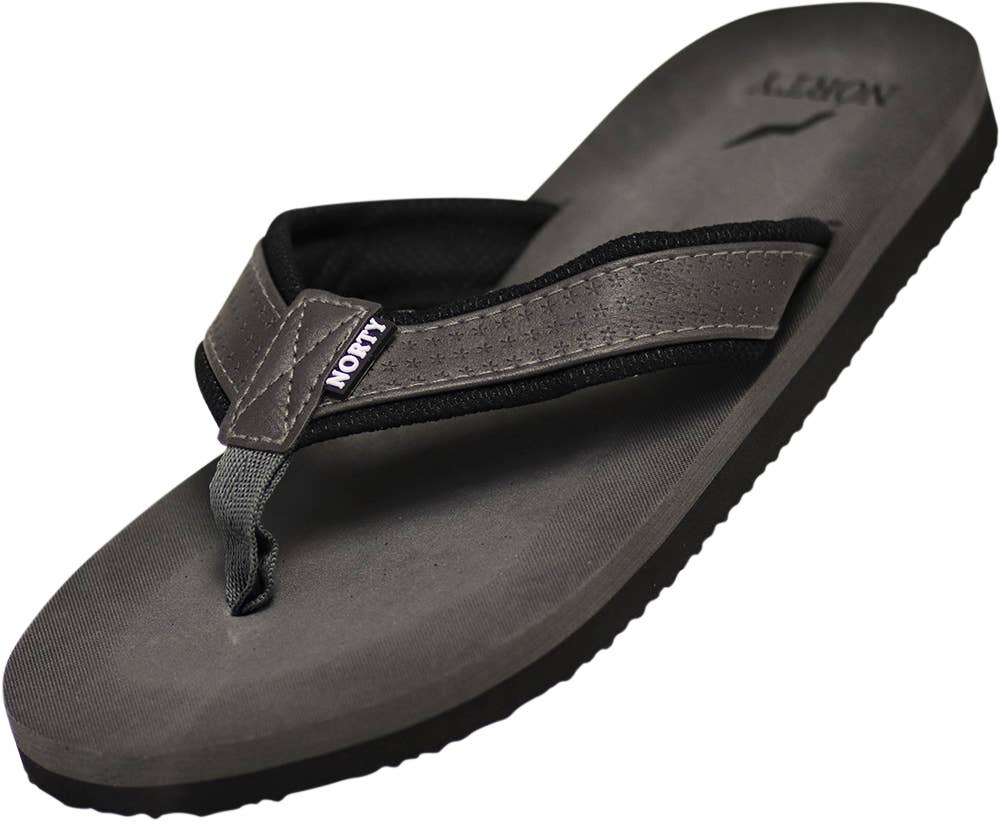 NORTY Men's FLIP FLOP SANDAL Grey/Black (11102)