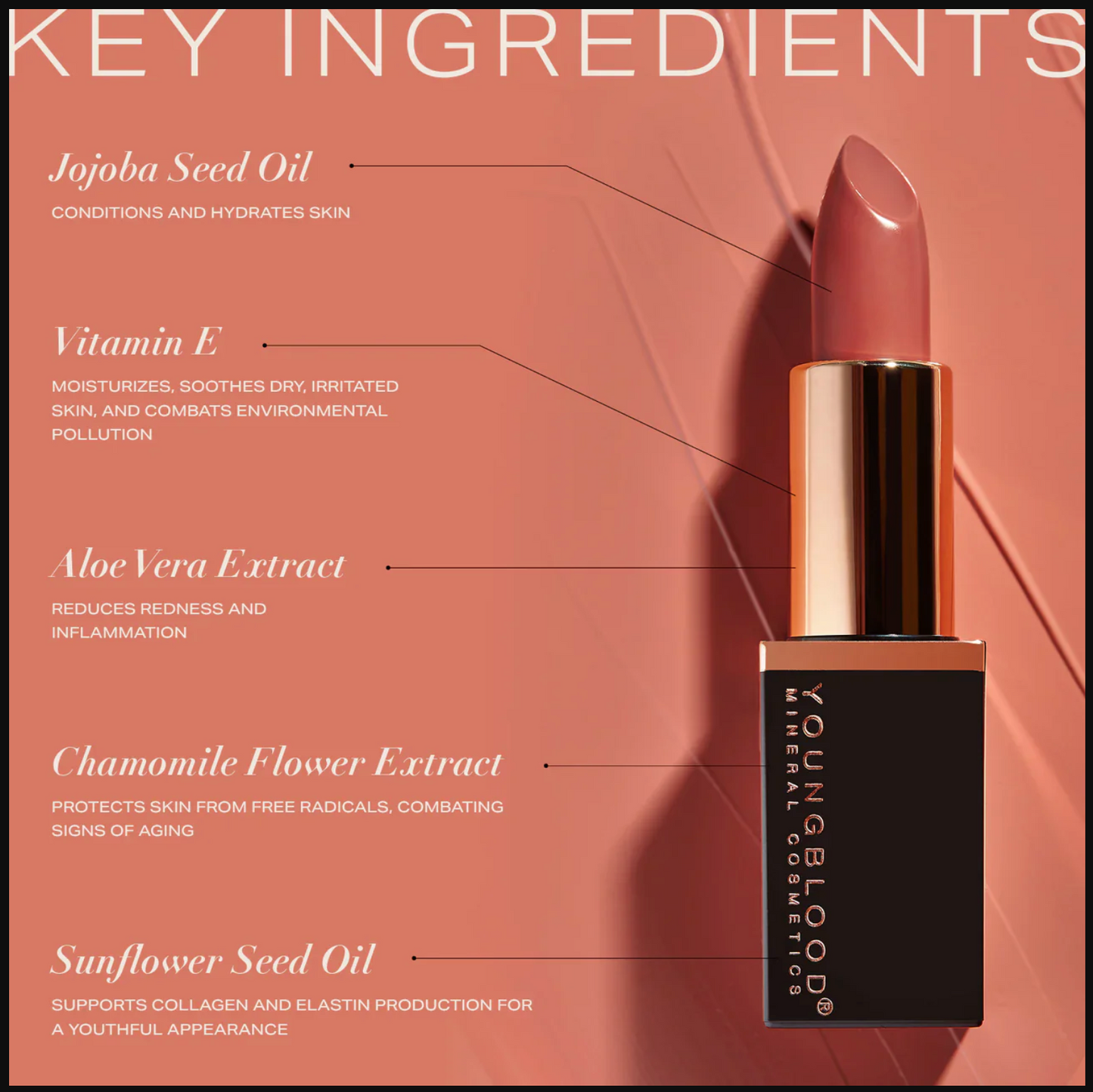 Youngblood Mineral Cosmetics - Mineral Crème Lipstick