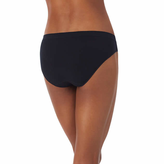 DKNY Ladies' Seamless Rib Bikini Underwear (4-pack)