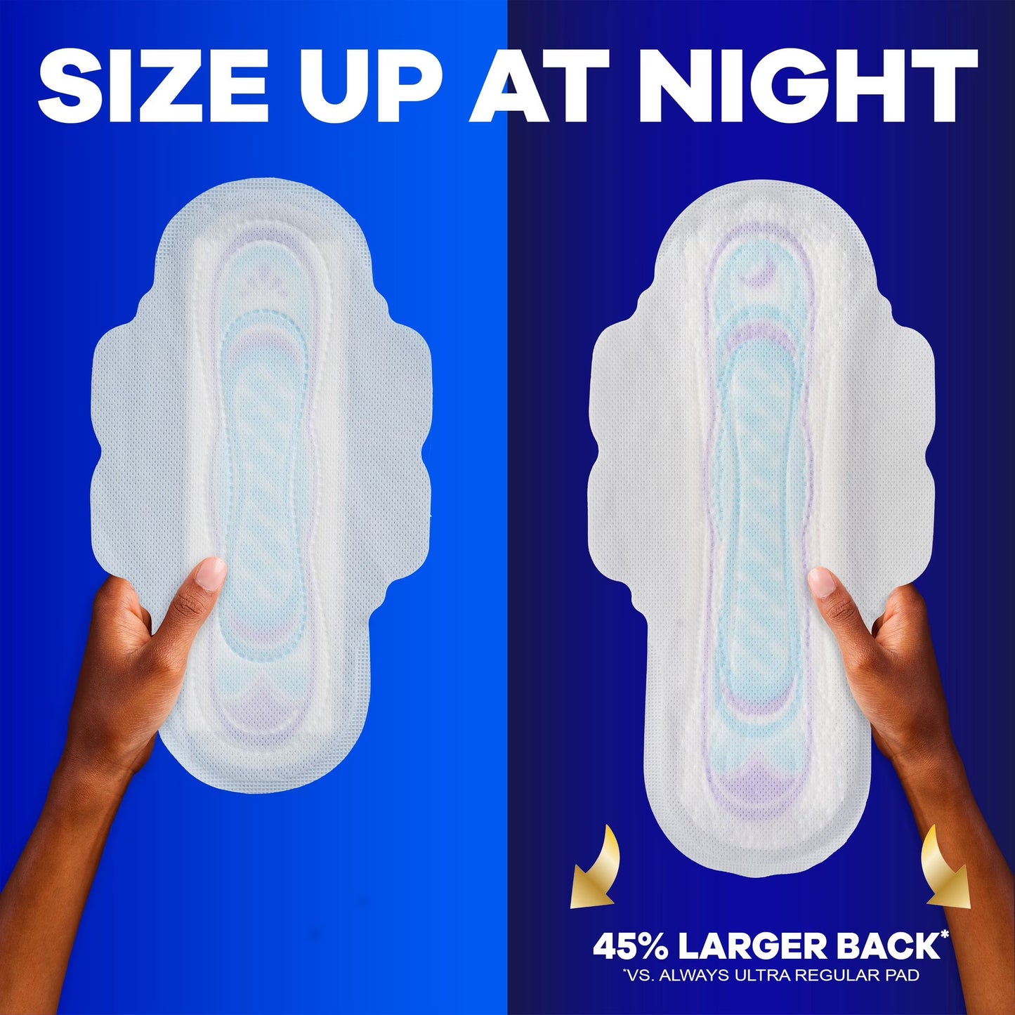 Always Ultra Thin Overnight Pads with Wings, Size # 4 (80 count)