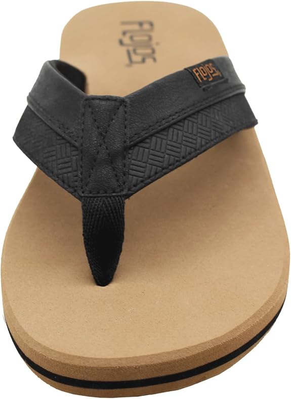 Flojos Ryan Men's Sandal (846- Black/Tan)