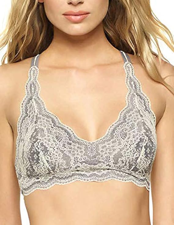 Felina lace Bralette 2-Pack (Grey/Black - Large)
