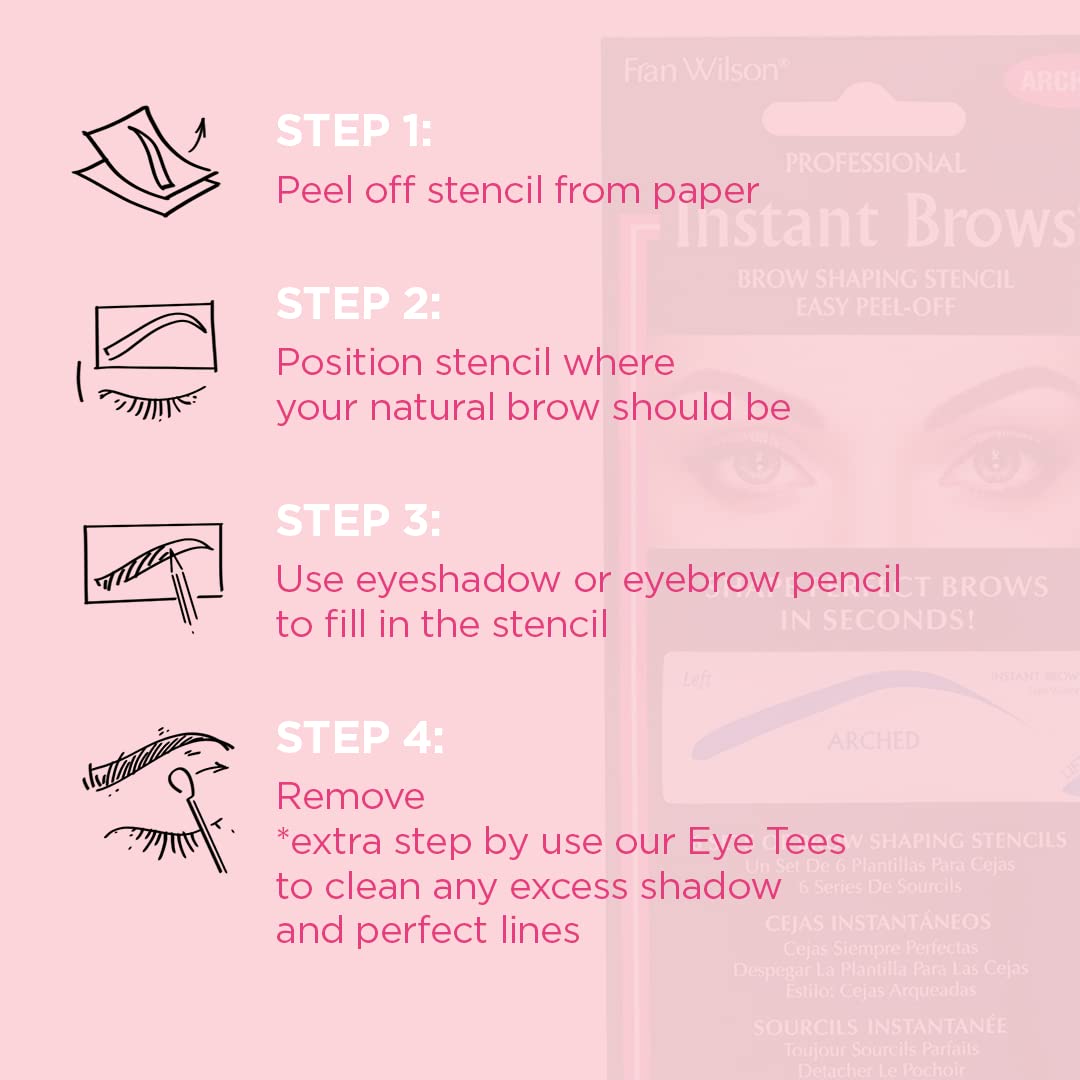 FRAN WILSON Instant Brows Brow Shaping Stencil - Round (09402-000)

