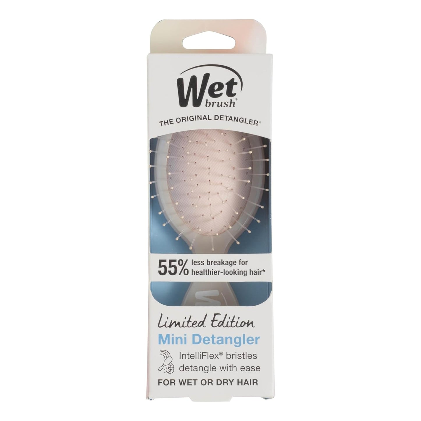Wet Brush Mini Detangler Hair Brush, Detangling Hairbrush - Cream