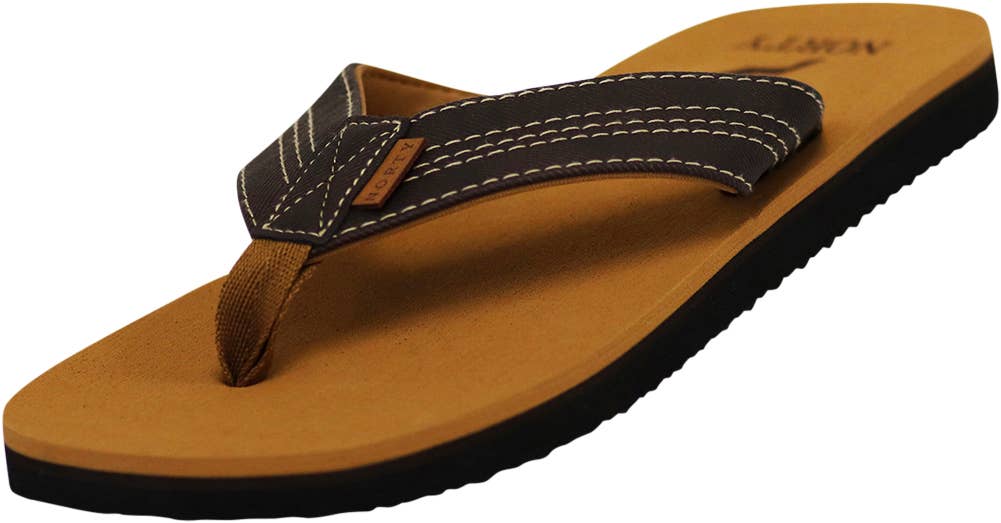 NORTY Men's Flip Flop Sandal - Camel Brown (11129)