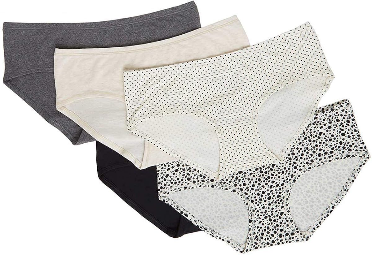 Carole Hochman Cotton Hipster Underwear, Assorted Colors (5-Pack)