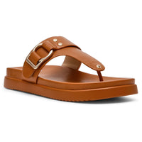DV by Dolce Vita Women's Footbed Sandal, Tan