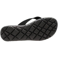 NORTY Mens Memory Foam Flip Flops Black (12120)