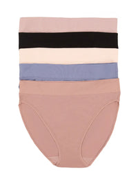 Felina | Pima Cotton Hi-Cut Underwear - City Basics (5-Pack) 932