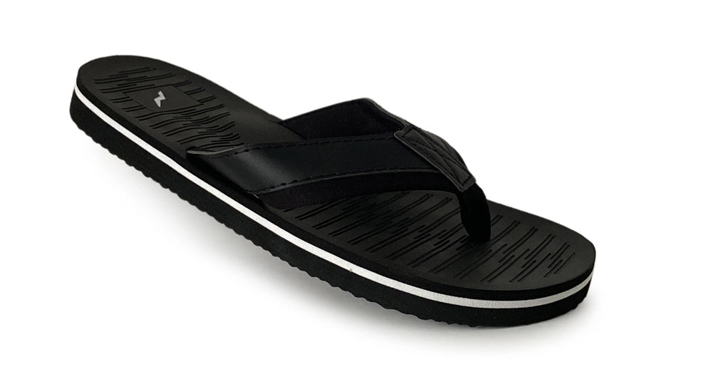 NORTY Men's Sandals Flip Flop, Black (11158)