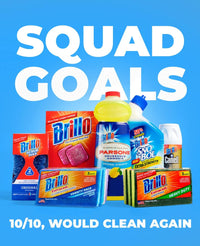 Brillo Heavy Duty Premium Scour Pads, Tough on Grease (2-Count Each Pack)