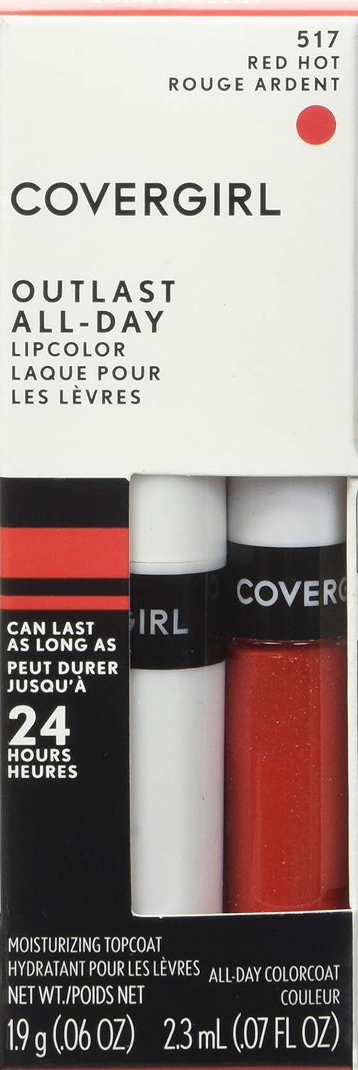 CoverGirl Outlast All-Day Lipcolor with Topcoat - (517) Red Hot