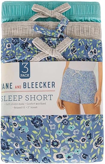 JANE & BLEECKER Ladies  Sleep Short (3 Pack)