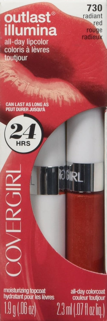 CoverGirl Outlast All-Day Lipcolor with Topcoat - (730) Radiant Red