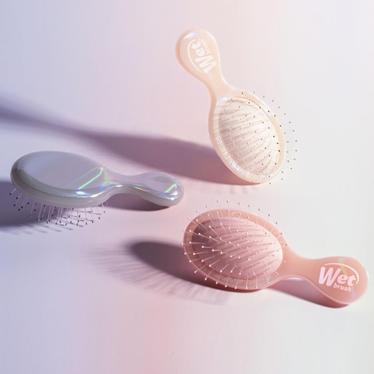 Wet Brush Mini Detangler Hair Brush, Detangling Hairbrush - Cream