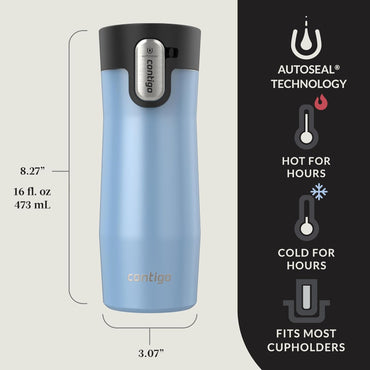 Contigo West Loop, AUTOSEAL Travel Mug, 16 oz / (2-Pack)