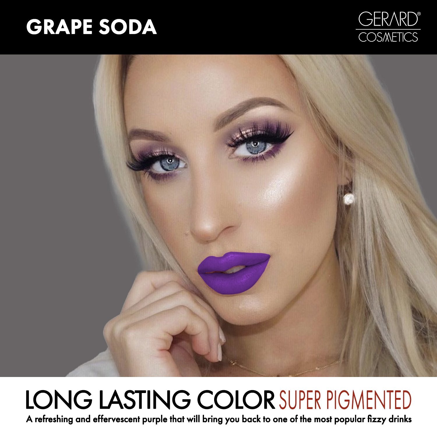 Gerard Cosmetics Gold Bullet Lipstick, Grape Soda