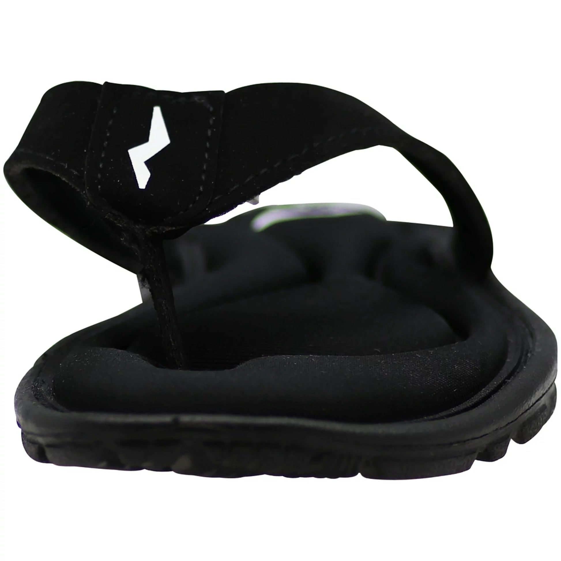 NORTY Mens Memory Foam Flip Flops Black (12120)