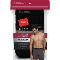 Hanes Men's Best Boxer Brief, assorted colors (5-Pack)