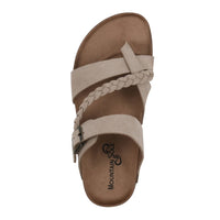 Mountain Sole Women's Leather Sandal, Tan Suede