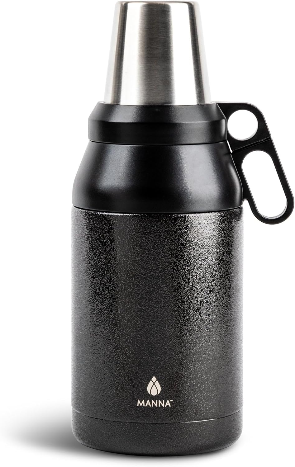 Manna Stack Stainless Steel Insulated Growler - 64 Oz - Black