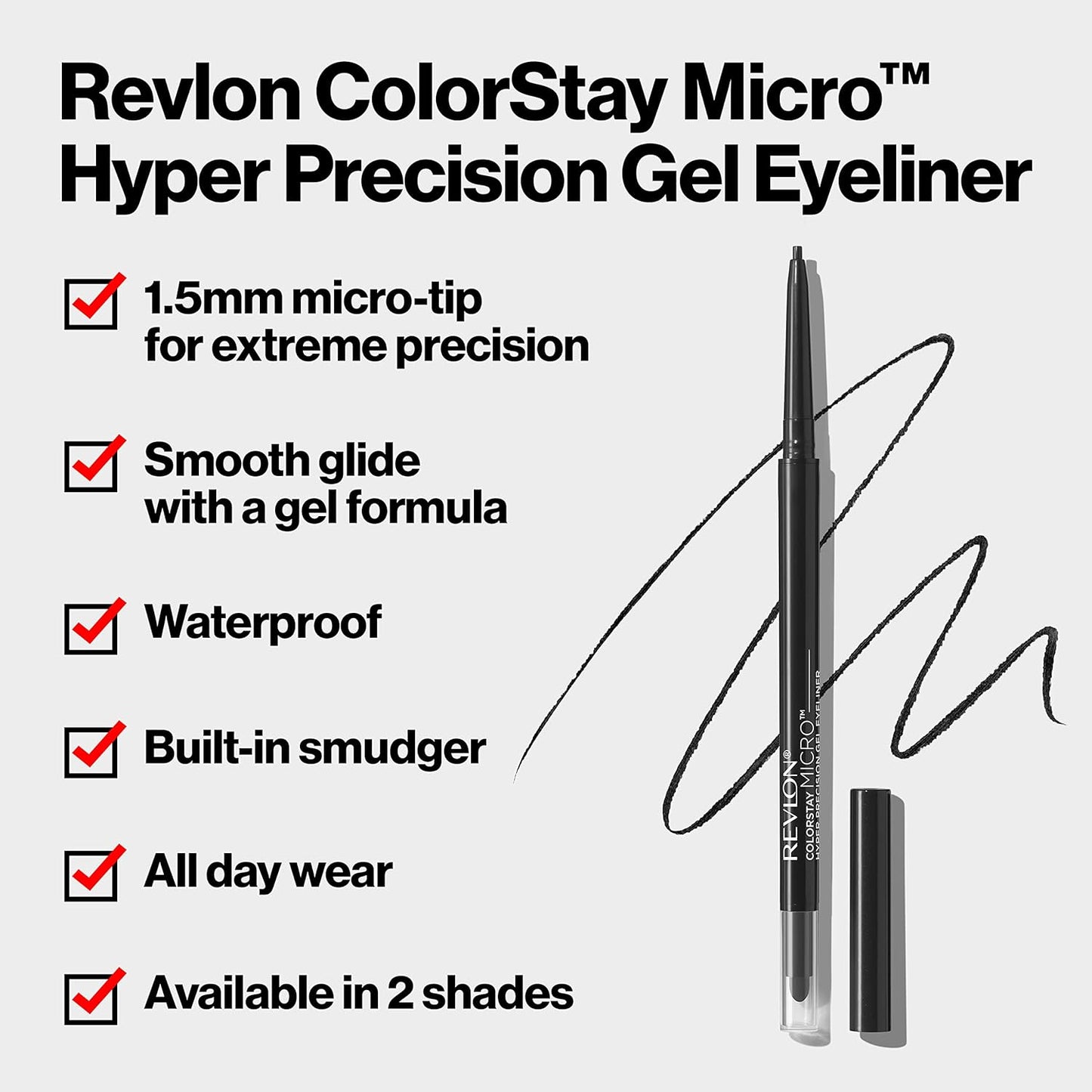 Revlon Colorstay Micro Hyper Precise Gel Eyeliner with Smudger Navy