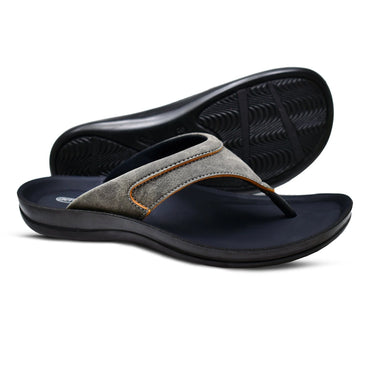 Aerothotic Women's Comfortable Slides, Terrene, Grey (L1324)