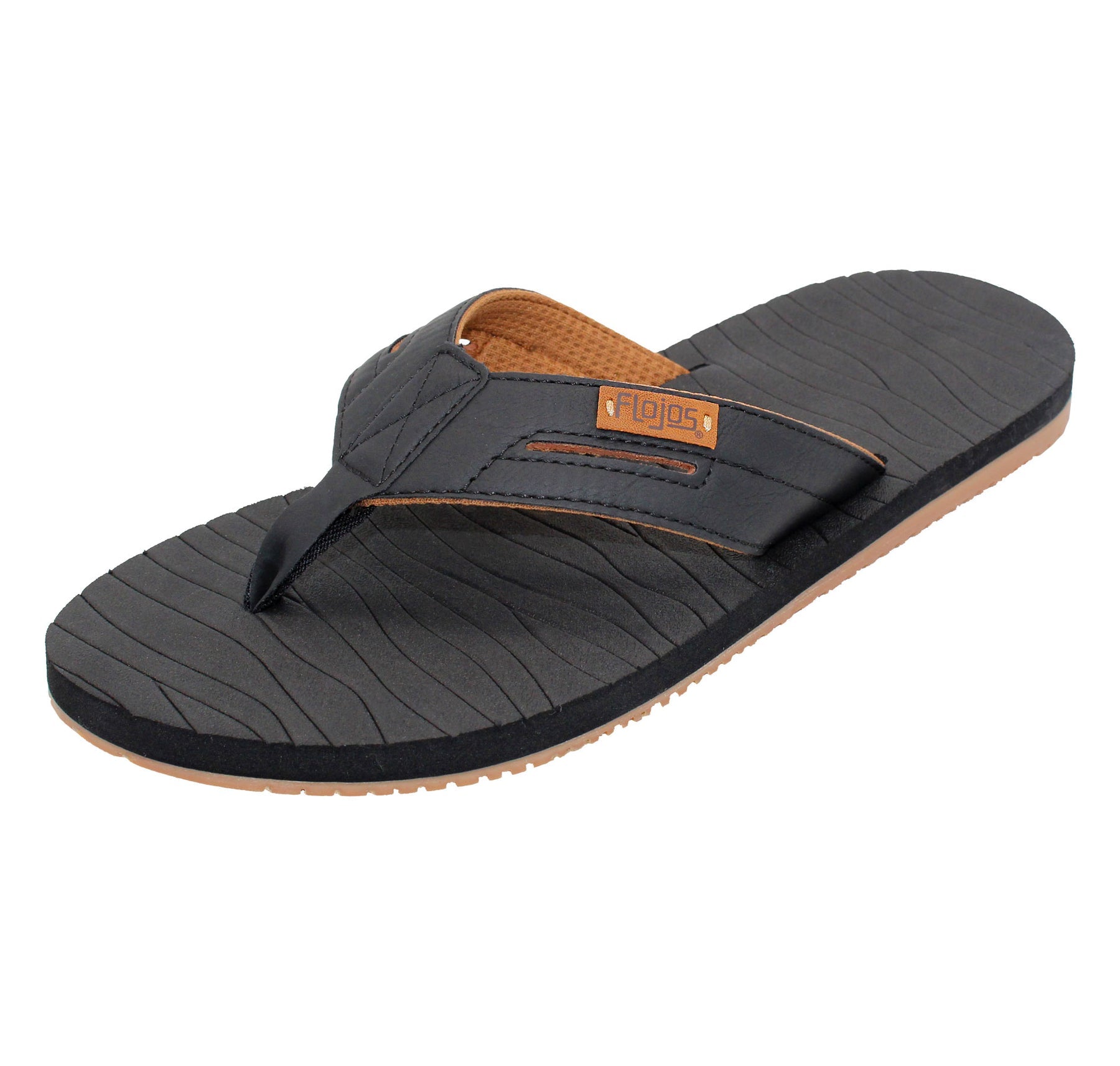 Flojos Waverunner Men's Sandal - Black/Gum (880)