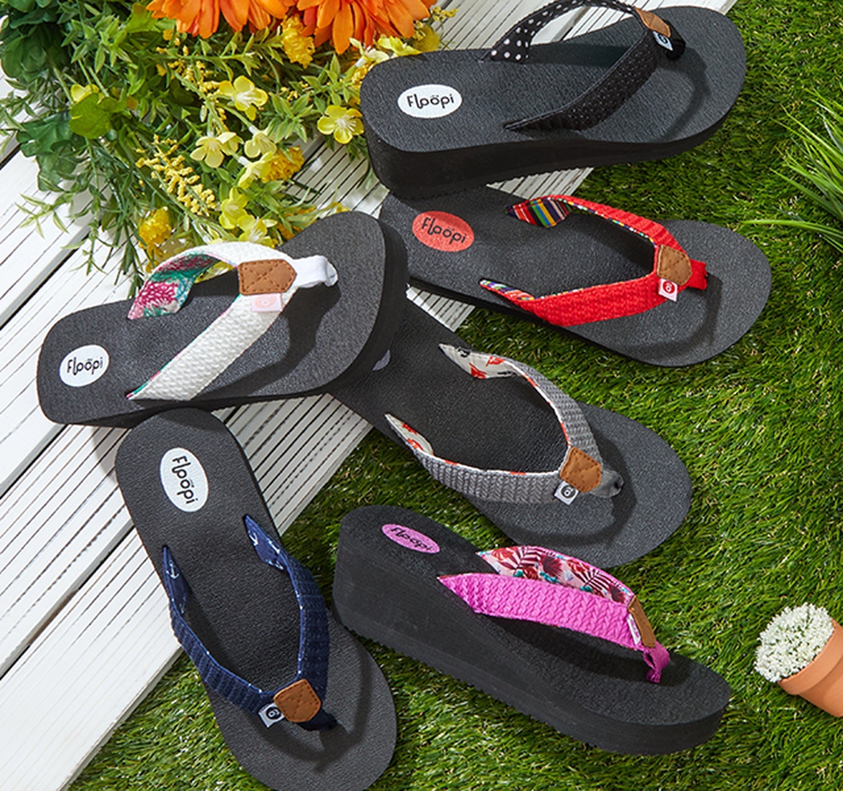 Floopi Womens Comfort Yoga Mat Neoprene Thong Flip Flop Sandals