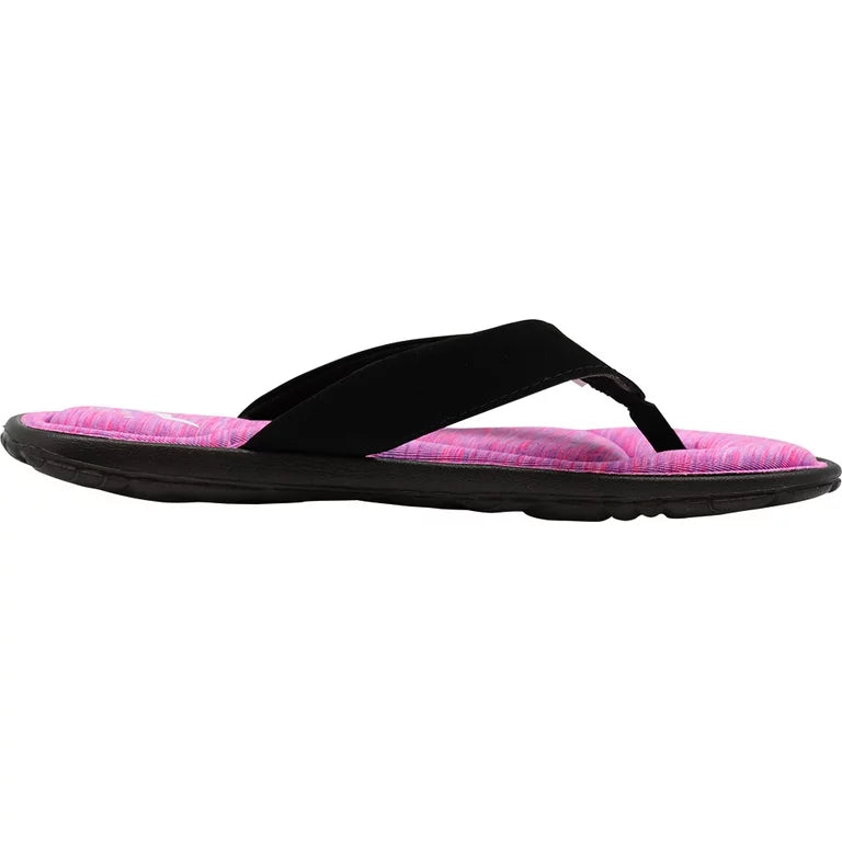 NORTY ladies Memory Foam Flip Flops, Fuchsia