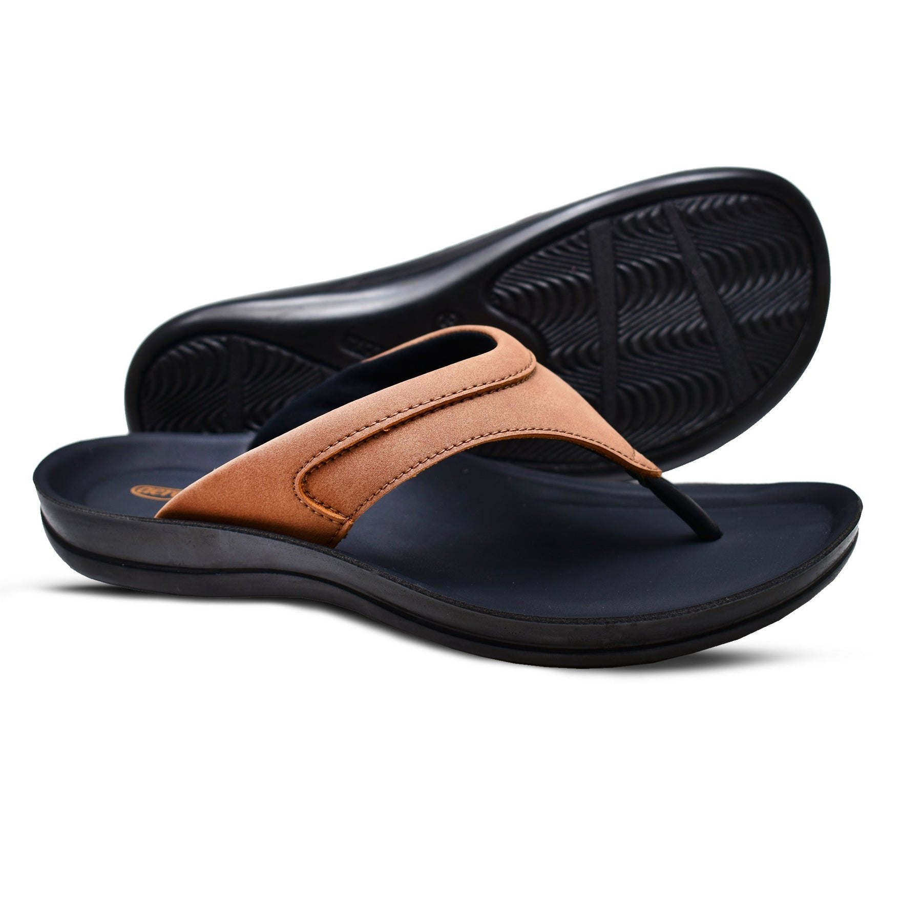 Aerothotic Women's Comfortable Slides, Terrene, Brown (L1324)