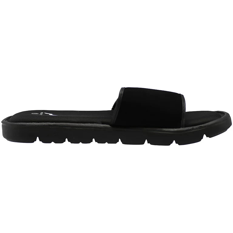 NORTY Mens Memory Foam Slides Adult Male Slide Sandals, Black