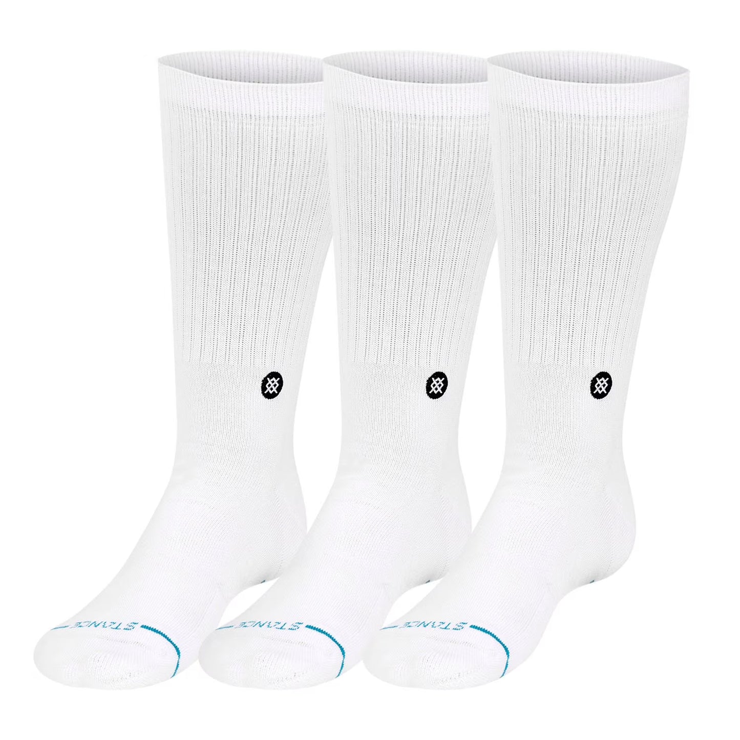 Stance Icon Men's - Crew Sock, White (3-Pack)