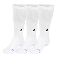 Stance Icon Men's - Crew Sock, White (3-Pack)