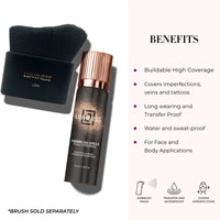 LUMINESS Airbrush Spray Full Coverage Body & Face Foundation