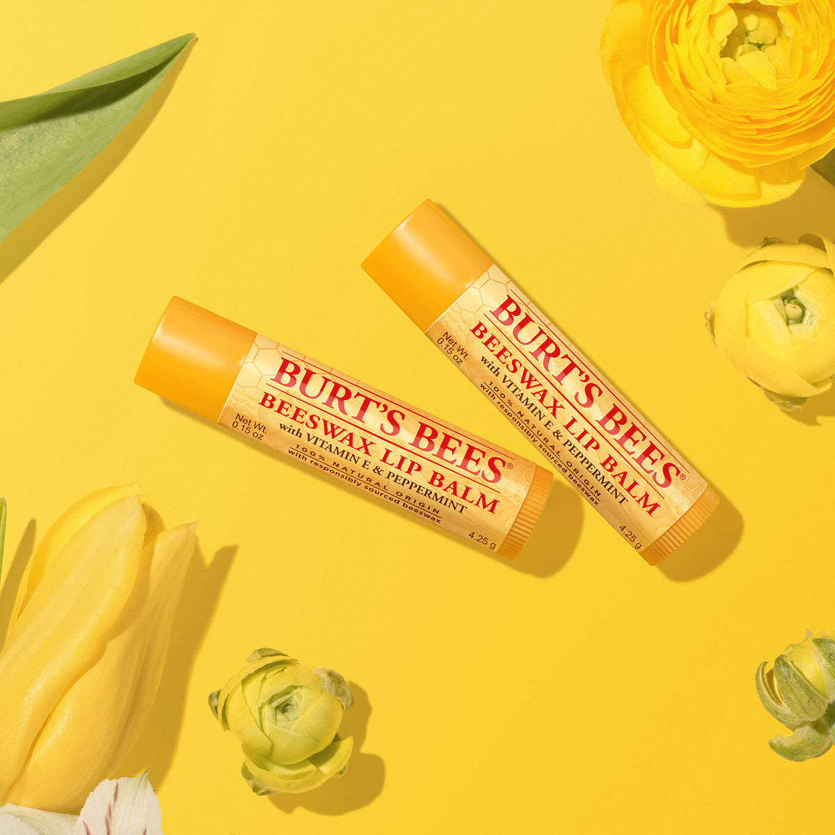 Burt's Bees Beeswax Lip Balm Original with Peppermint & Vitamin E