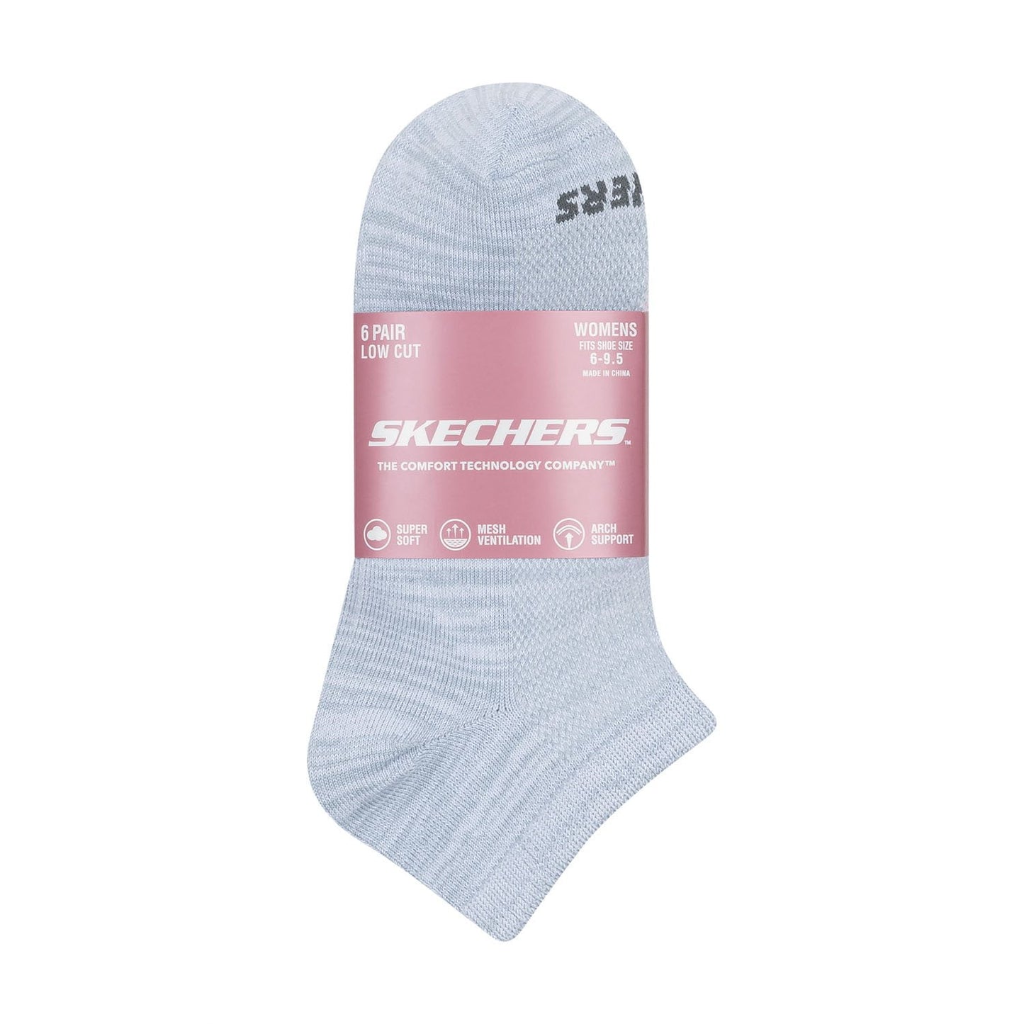 Skechers Women's Super Soft Low-Cut Sock - Color Pack (6-Pair)