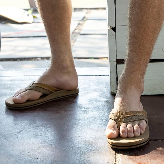 Flojos Ryan Tutone Strap with Arch support Men's Sandal - TAN (846)