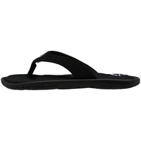 NORTY Mens Memory Foam Flip Flops Black (12120)