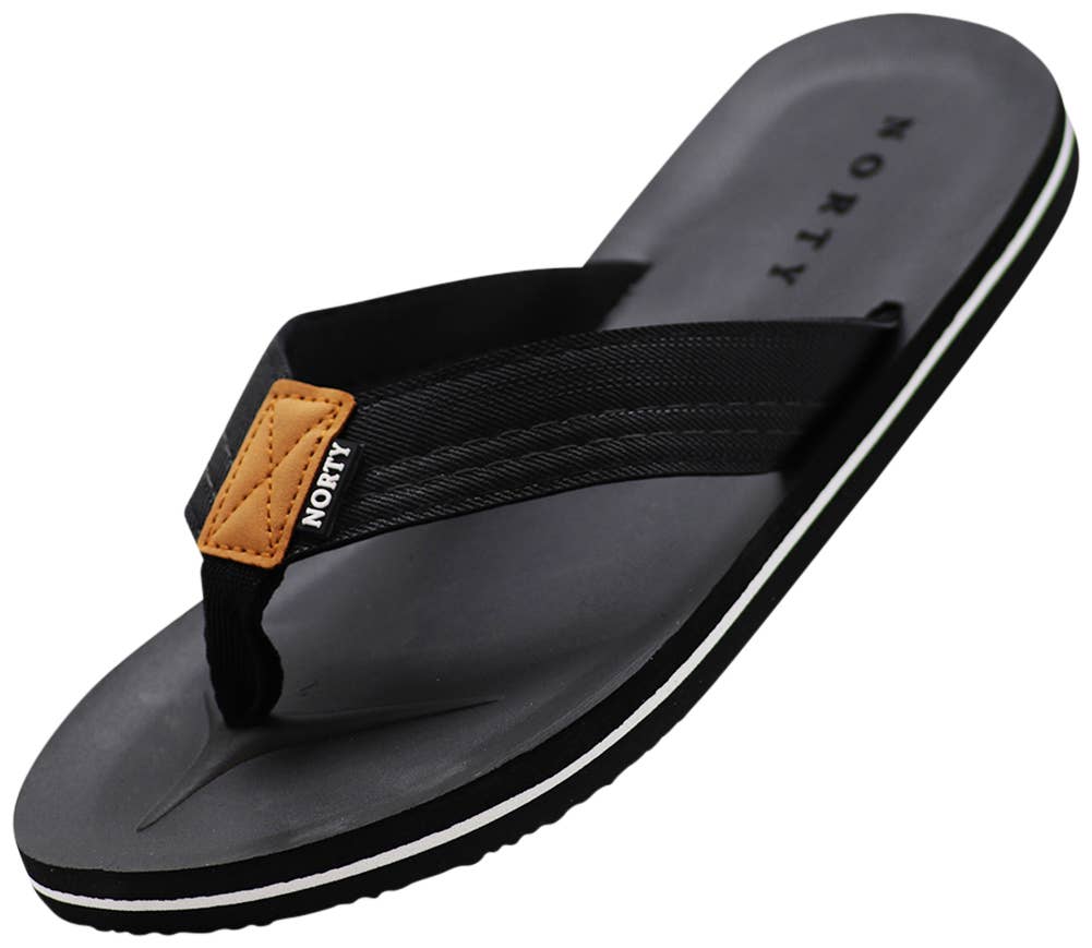 NORTY - Men's Flip Flop Sandal Black (11067)