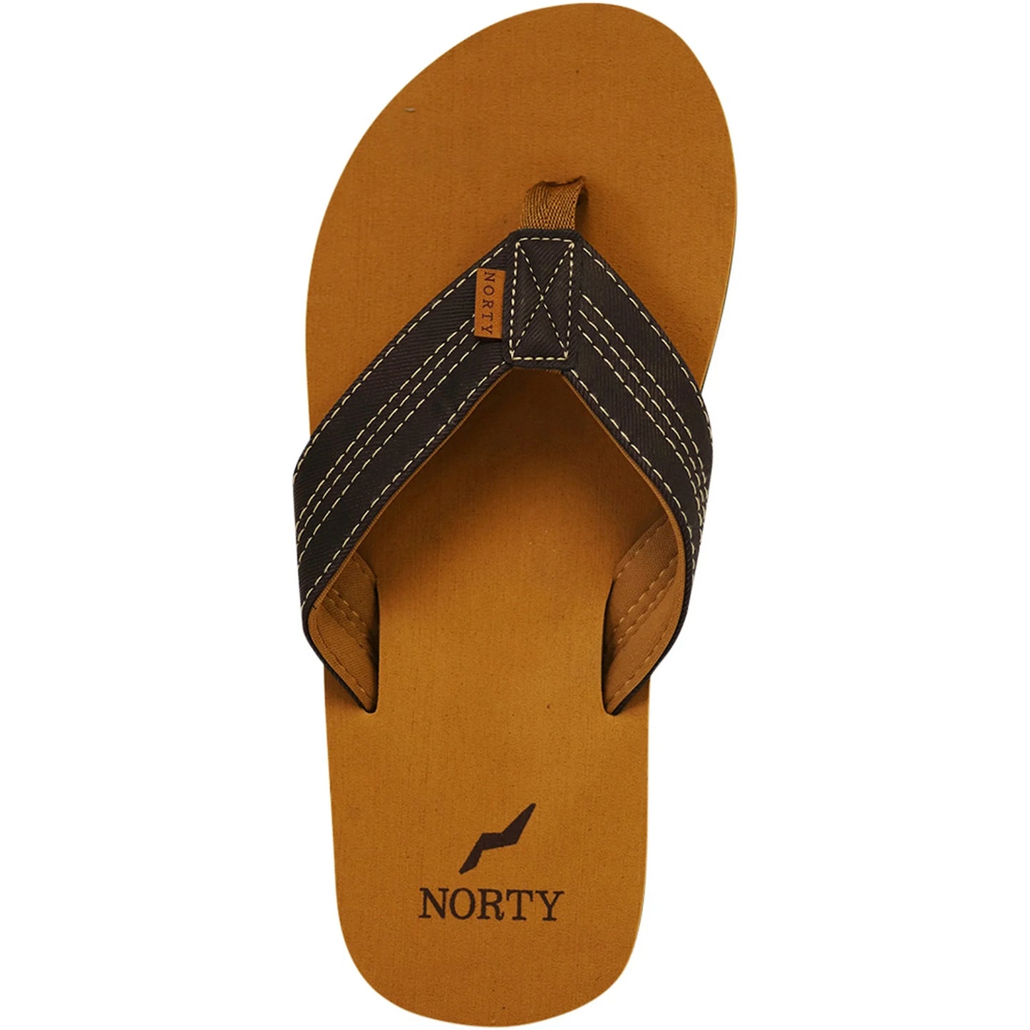 NORTY Men's Flip Flop Sandal - Camel Brown (11129)