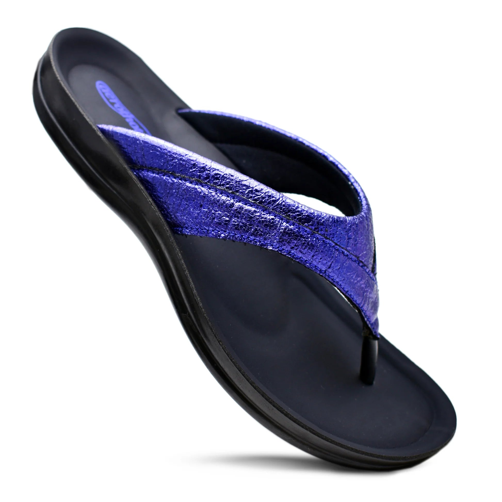 Aerothotic Women's Comfortable Slides, Sela , Blue (L1302)